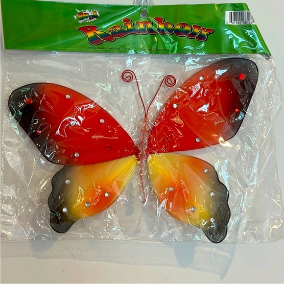 nylon butterfly brand new decoration wall hanging fall spring baby patio decor - Picture 1 of 6